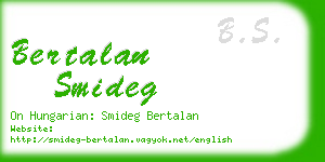 bertalan smideg business card